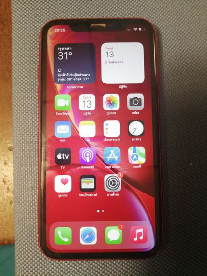 iphone  สีแดง128gb ใช้งานปกติ ศูนย์ไทย รูปที่ 2