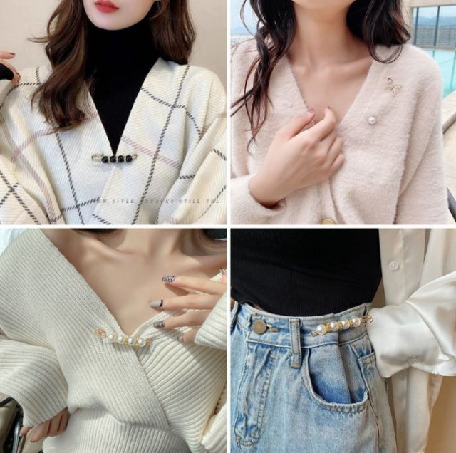 เข็มกลัดแต่งมุก สไตล์​เกาหลี รูปที่ 3