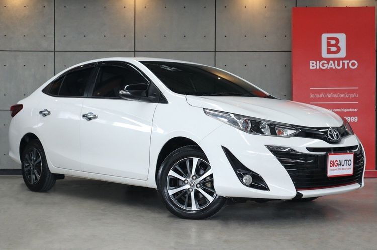 Toyota Yaris ATIV 2020 1.2 High Sedan เบนซิน ไม่ติดแก๊ส เกียร์อัตโนมัติ ขาว รูปที่ 1