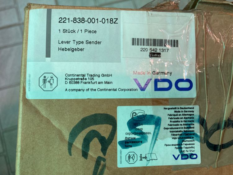 ลูกลอย ถังน้ำมัน Benz W220 Part no. A2205421317 , 221838001018 ของแท้ มือสอง รูปที่ 2