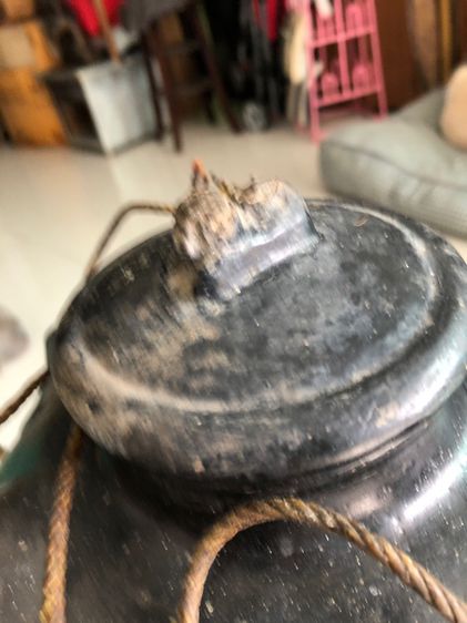 กานํ้าชาดินเคลือบสี่หูโบราณ รูปที่ 5