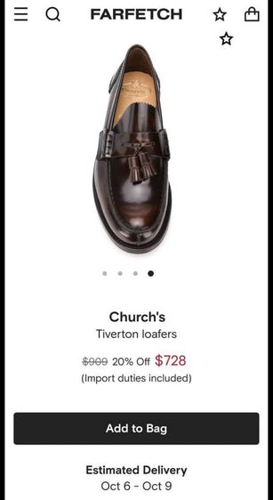 รองเท้า Church​‘s Triverton Loafers ของแท้ใหม่ รูปที่ 7
