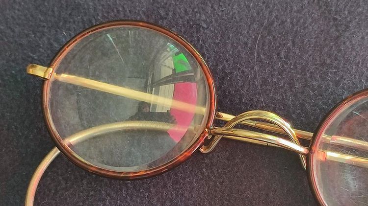 1930 Art Deco Antique Gold 14 K Faux Tortoise Shell Spectacles Glasses made in England แว่นโบราณ อายุร่วม 100 ปี ผลิตที่อังกฤษ ใน ช่วง คศ 19 รูปที่ 7