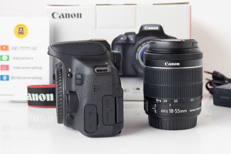 Canon 750D พร้อมเลนส์ 18-55mm STM เครื่องศูนย์ สภาพดี  รูปที่ 4