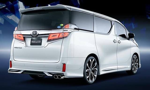 กันชนหลัง พร้อมชุดแต่ง Modellista สเกิร์ตกันชนหลัง Toyota Alphard Vellfire ANH30 รูปที่ 14