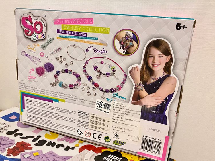 ของเล่นเด็กผู้หญิง ร้อยสร้อย กำไล ลูกปัด ของใหม่ งานประดิษฐ์ DIY girl toy ของเล่นเด็กโต รูปที่ 2