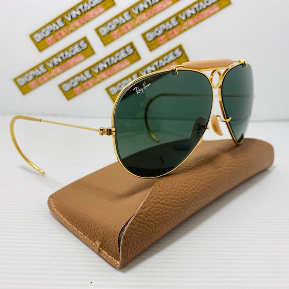 Vintage 80s RAYBAN SHOOTER MADE IN USA 62 mm ศูนย์ใหญ่ หูเกี่ยว  รูปที่ 10