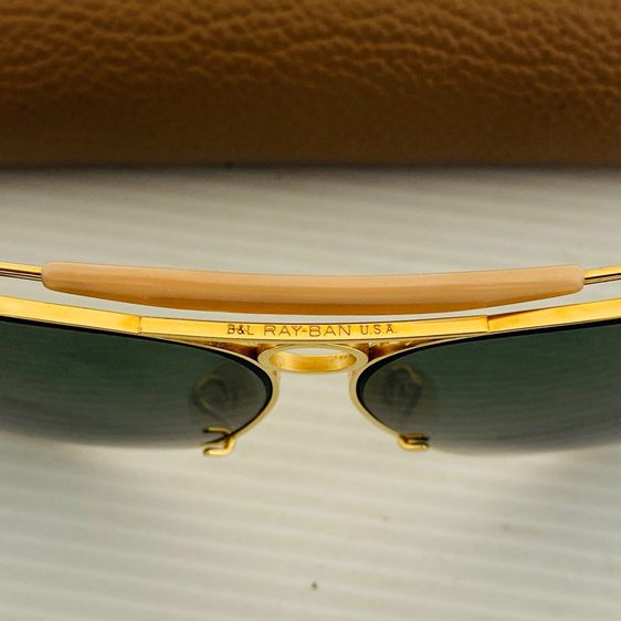 Vintage 80s RAYBAN SHOOTER MADE IN USA 62 mm ศูนย์ใหญ่ หูเกี่ยว  รูปที่ 14