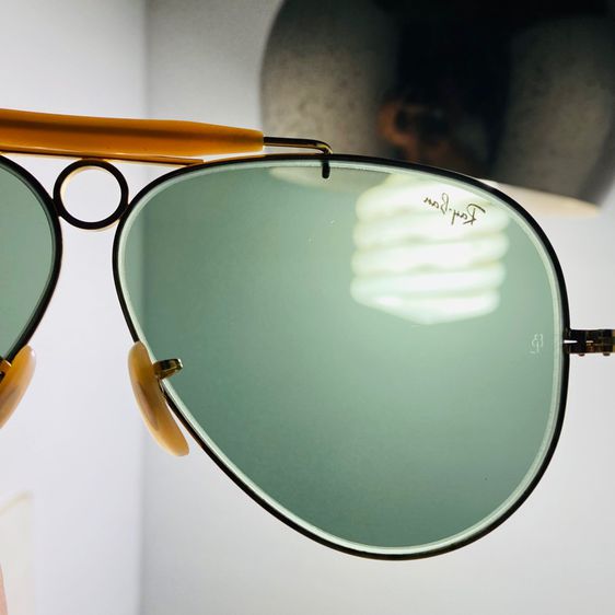 Vintage 80s RAYBAN SHOOTER MADE IN USA 62 mm ศูนย์ใหญ่ หูเกี่ยว  รูปที่ 18