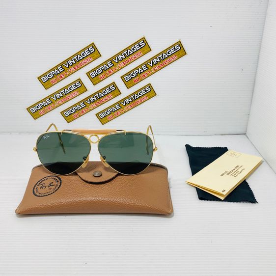 Vintage 80s RAYBAN SHOOTER MADE IN USA 62 mm ศูนย์ใหญ่ หูเกี่ยว  รูปที่ 5