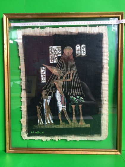 ขายภาพวาดศิลปะอียิปต์โบราณบนกระดาษ Papyrus เก่า รูปที่ 4
