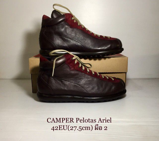 CAMPER Sneakers 42EU(27.5cm) ของแท้ มือ 2 งาน Morocco รุ่น Pelotas, รองเท้า CAMPER หนังแท้ พื้นเต็ม Original สวยมาก มีตำหนิเล็กน้อย รูปที่ 3