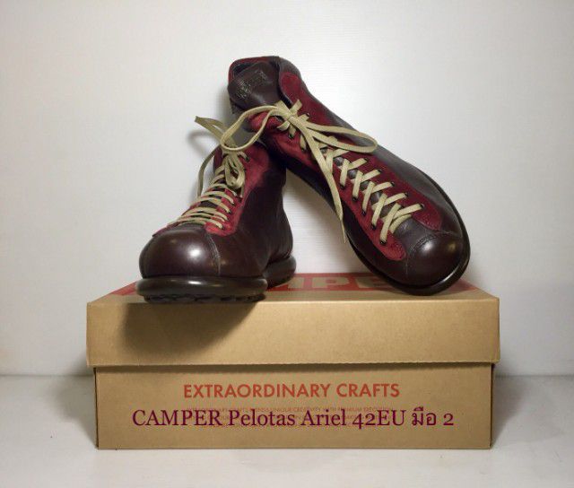 CAMPER Sneakers 42EU(27.5cm) ของแท้ มือ 2 งาน Morocco รุ่น Pelotas, รองเท้า CAMPER หนังแท้ พื้นเต็ม Original สวยมาก มีตำหนิเล็กน้อย รูปที่ 9