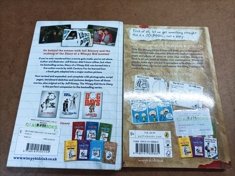 หนังสือ Wimpy Kid Movie Diary + The Wimpy Kid (Do-It-Yourself Book) by Jeff Kinney 2 เล่ม รูปที่ 2