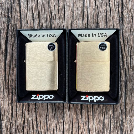 Zippo 204B Classic Brushed Brass รูปที่ 3