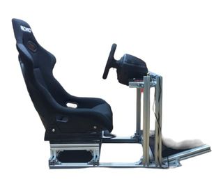 ขายเก้าอี้ที่นั่งเล่นเกมส์รถแข่ง Playstation ทำจาก Alumimium profile แข็งแรง พร้อมเบาะ (ไม่รวมพวงมาลัย,เครื่องเกมส์) สภาพสวยใหม่-0
