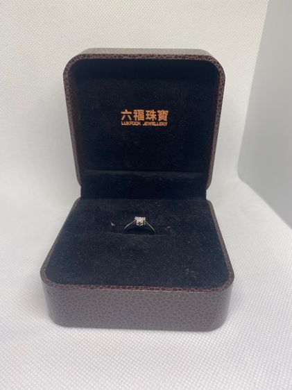 แหวนเพชรรูปหัวใจ LUKFOOK Jewelry 18K White Gold Diamond Ring รูปที่ 3