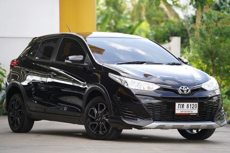 Toyota Yaris ATIV 2019 1.2 Mid Sedan เบนซิน ไม่ติดแก๊ส เกียร์อัตโนมัติ ดำ รูปที่ 1