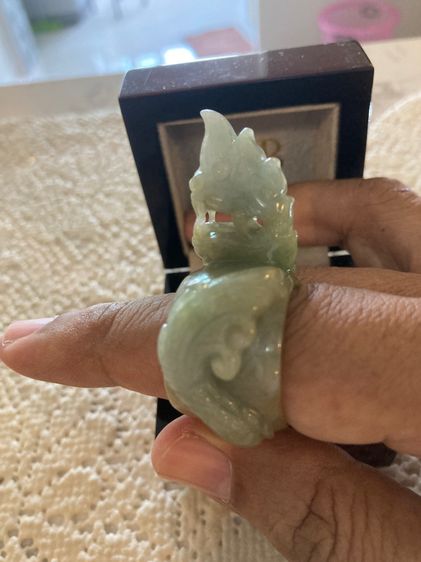 แหวนหยกพม่าแกะพญานาค รูปที่ 5