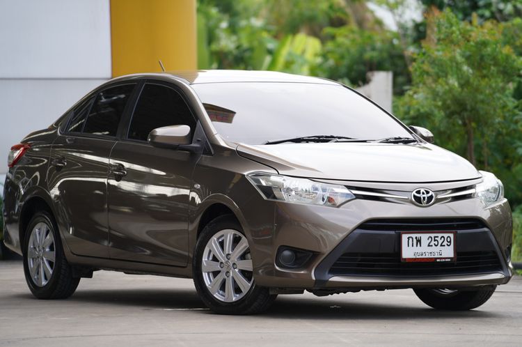 Toyota Vios 2014 1.5 E Sedan เบนซิน ไม่ติดแก๊ส เกียร์อัตโนมัติ น้ำตาล