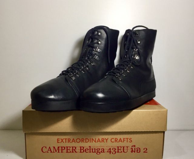 CAMPER Boots 43EU(28.5cm) ของแท้ มือ 2 รุ่น Beluga, รองเท้าบู้ท CAMPER หนังแท้ไร้ริ้วรอย Original พื้นเต็มเหมือนใหม่ ไม่มีตำหนิใดๆ สวยมาก รูปที่ 15