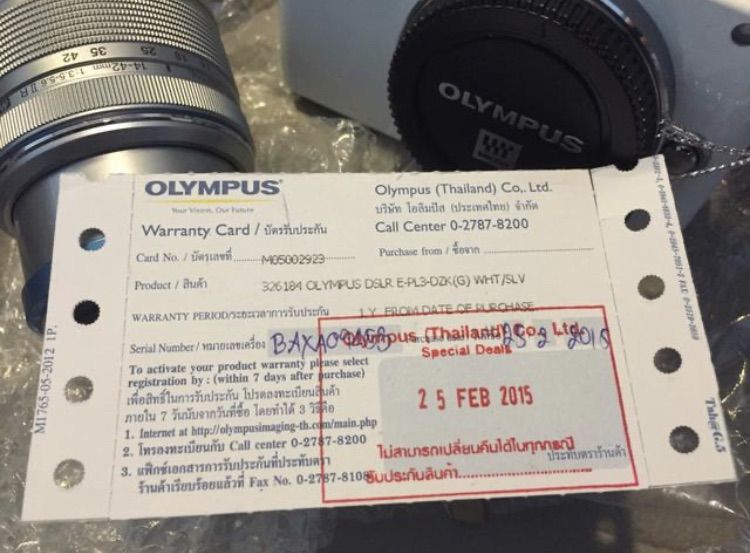 กล้อง Olypus PEN E PL3 สีขาว ซื้อศูนย์ไทย พร้อมเลน แฟลช เลนส์กล้อง 28-84 14-42mm รูปที่ 8