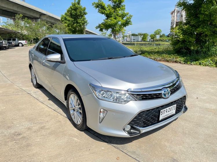 Toyota Camry 2016 2.5 Hybrid Sedan ไฮบริด ไม่ติดแก๊ส เกียร์อัตโนมัติ บรอนซ์เงิน