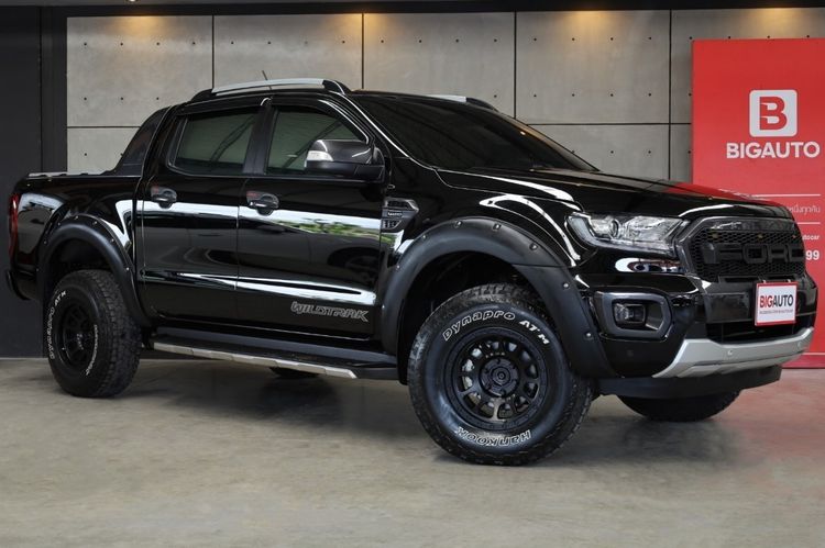 Ford Ranger 2020 2.0 Hi-Rider Wildtrak Pickup ดีเซล ไม่ติดแก๊ส เกียร์ธรรมดา ดำ