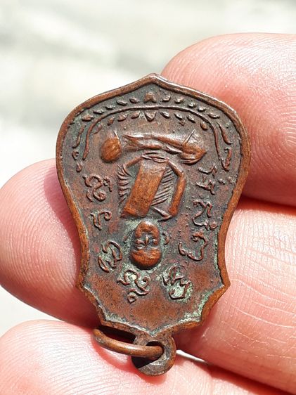 เหรียญ พระเกจิสองหน้า เนื้อทองแดง ผิวเดิม เก่า แท้ แปลก หายาก ไม่รู้ที่  รูปที่ 9