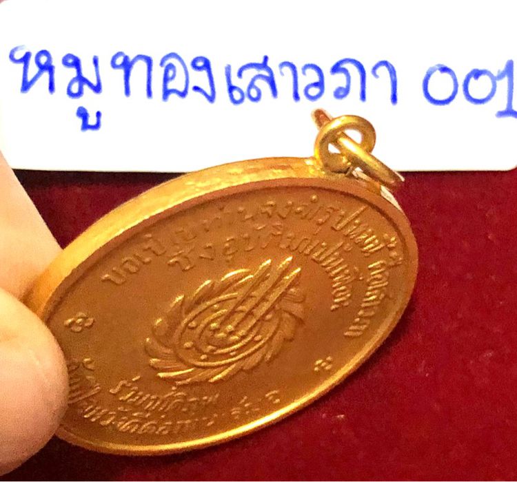 เหรียญหมูเสาวภา หมูทองไม่ลงยา สมัย ร.6 รูปที่ 10