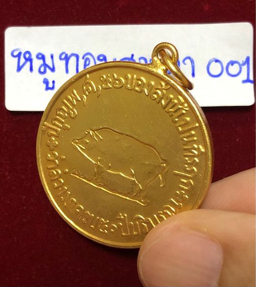 เหรียญหมูเสาวภา หมูทองไม่ลงยา สมัย ร.6 รูปที่ 12