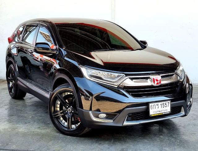 Honda CR-V 2017 2.4 E Utility-car เบนซิน ไม่ติดแก๊ส เกียร์อัตโนมัติ ดำ