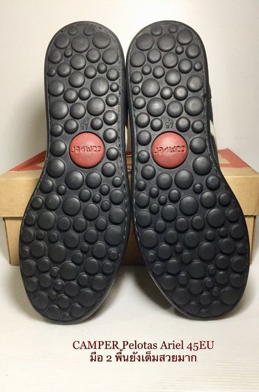 CAMPER Sneakers 45EU(29.0cm) ของแท้ มือ 2 รุ่น Pelotas, รองเท้า CAMPER หนังแท้ไร้ริ้วรอย พื้นเต็ม Genuine and Original สวยมาก  รูปที่ 10