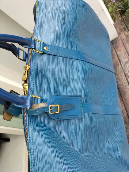 กระเป๋า Louis Vuitton แท้ LV Keepall 50 หนัง Epi สีน้ำเงิน สภาพ 1 ใน ร้อย รูปที่ 18