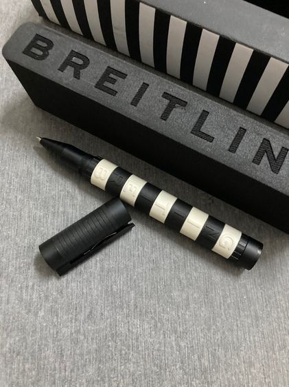 ออกแบบมามันจริงๆกับปากกาแบรนนาฬิกานักบินดัง BREITLING Ballpoint Pen bow Stripe Color made in germany รูปที่ 1
