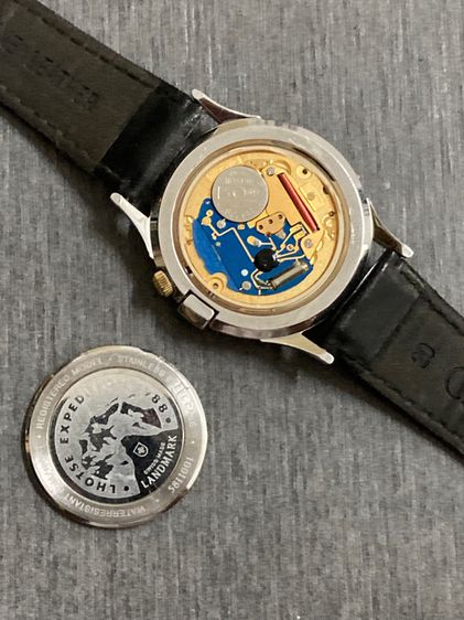 นาฬิกาคลาสสิคฝาเปิดหน้าปัดเทียบกับเข็มทิศเดินป่าได้ด้วยกับนาฬิกา Vintage watch Revue Thommen Landmark Kompass swiss made Quartz รูปที่ 8