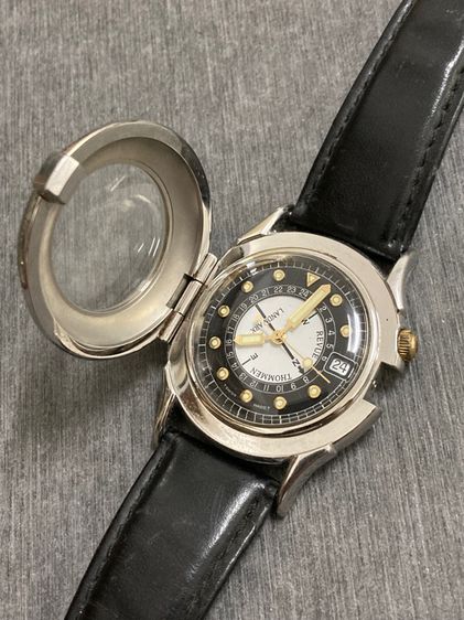 นาฬิกาคลาสสิคฝาเปิดหน้าปัดเทียบกับเข็มทิศเดินป่าได้ด้วยกับนาฬิกา Vintage watch Revue Thommen Landmark Kompass swiss made Quartz รูปที่ 5