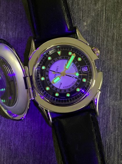 นาฬิกาคลาสสิคฝาเปิดหน้าปัดเทียบกับเข็มทิศเดินป่าได้ด้วยกับนาฬิกา Vintage watch Revue Thommen Landmark Kompass swiss made Quartz รูปที่ 2