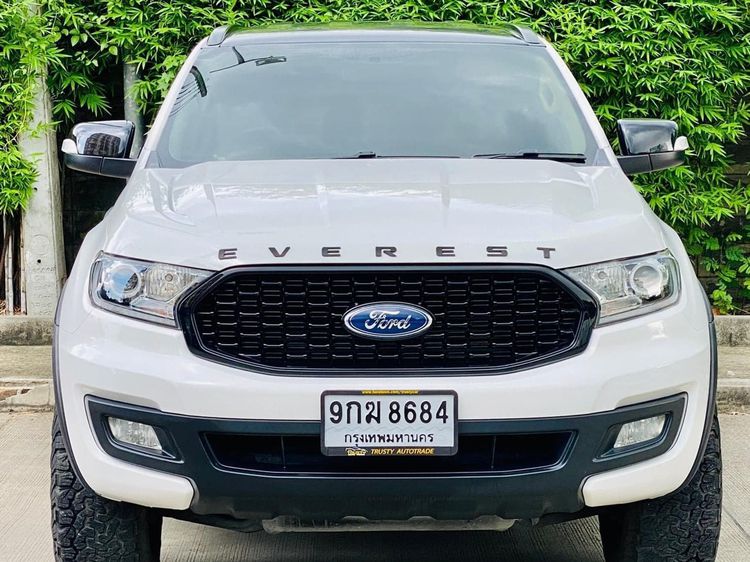 Ford Everest 2019 2.2 Titanium Utility-car ดีเซล ไม่ติดแก๊ส เกียร์อัตโนมัติ ขาว