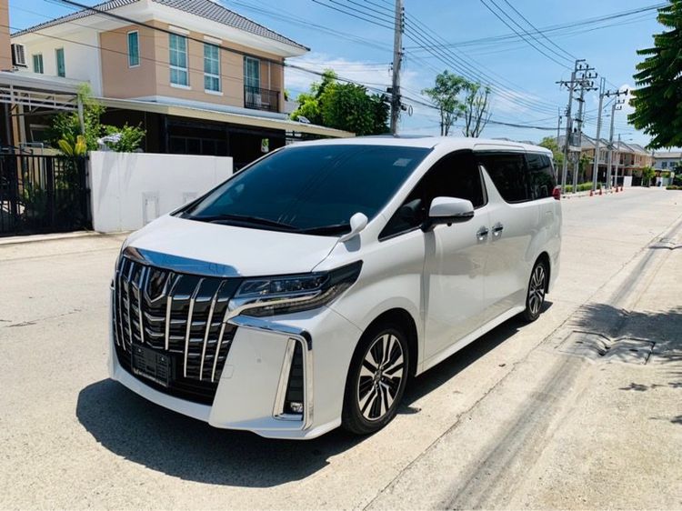 Toyota Alphard 2019 2.5 S C-Package Van เบนซิน ไม่ติดแก๊ส เกียร์อัตโนมัติ ขาว