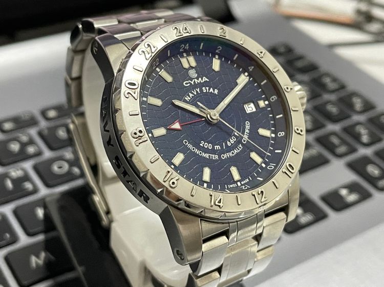 Cyma GMT Navay Star Chronometer  รูปที่ 4