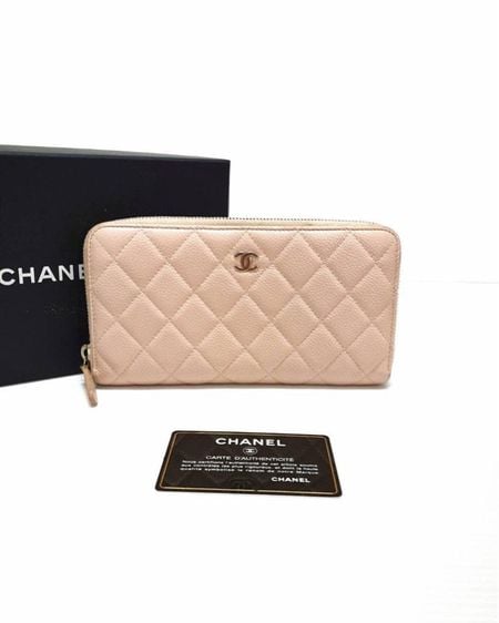 กระเป๋าสตางค์ Chanel wallet zippy caviar 
