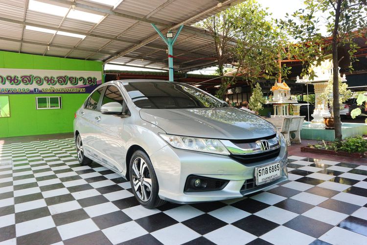 Honda City 2016 1.5 Sv i-VTEC Sedan เบนซิน ไม่ติดแก๊ส เกียร์อัตโนมัติ บรอนซ์เงิน