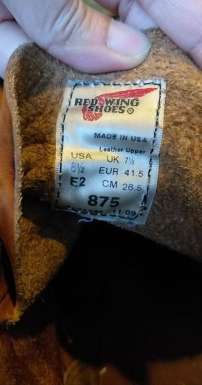 รองเท้า Red Wings 875 size8.5 (41.5)made in USA รูปที่ 8