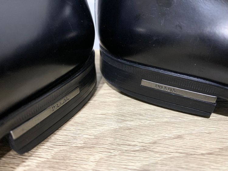 Prada Logo Loafers Size 7 41 26 cm มือ2 ของแท้ รูปที่ 10