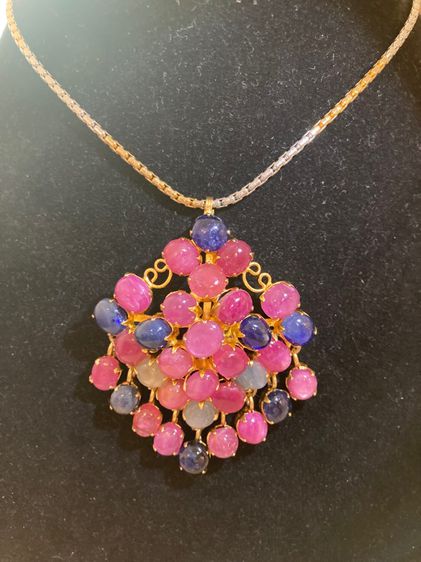 จี้อุบะทับทิม ไพลิน พม่า รูปที่ 2