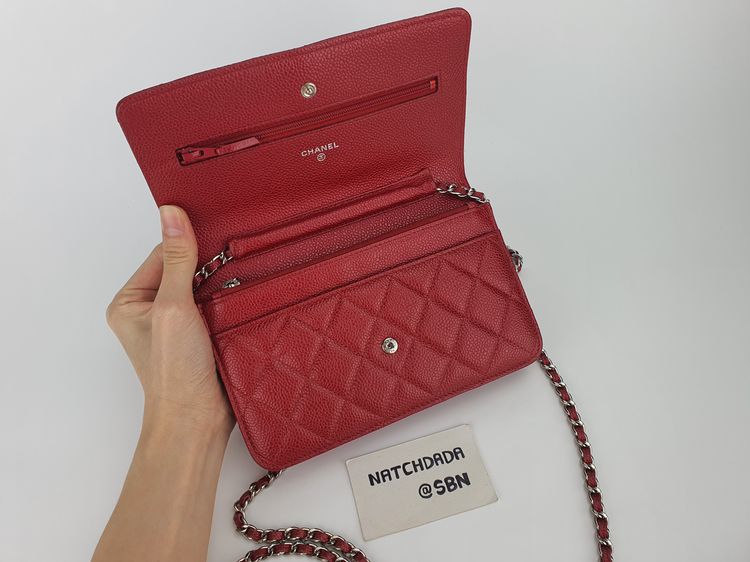 CHANEL WOC PEARLY RED CAVIAR SHW รูปที่ 3