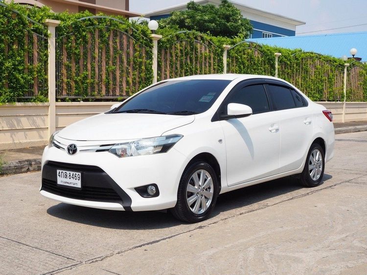 Toyota Vios 2016 1.5 E Sedan เบนซิน ไม่ติดแก๊ส เกียร์อัตโนมัติ ขาว