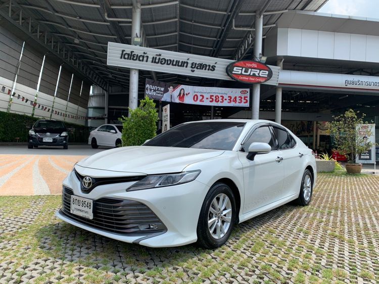 Toyota Camry 2019 2.0 G Sedan เบนซิน ไม่ติดแก๊ส เกียร์อัตโนมัติ ขาว