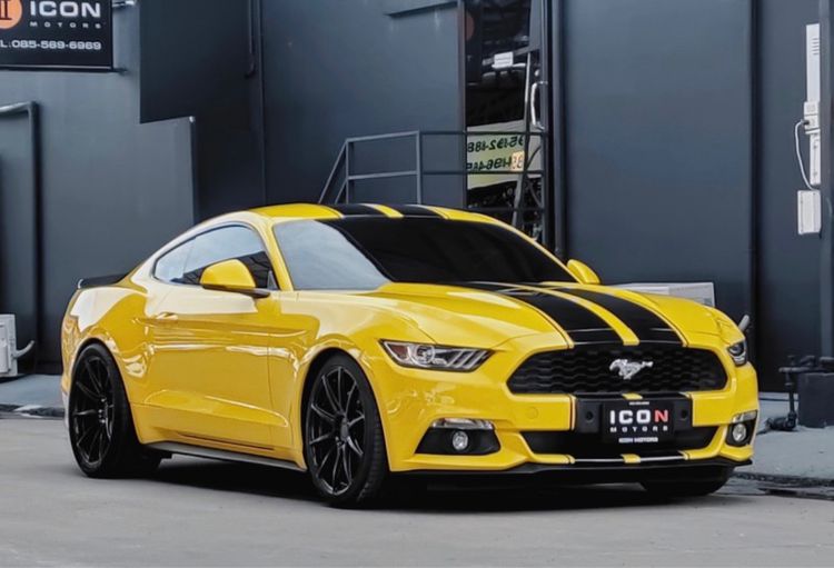 Ford Mustang 2017 2.3 Ecoboost Coupe เบนซิน ไม่ติดแก๊ส เกียร์อัตโนมัติ เหลือง